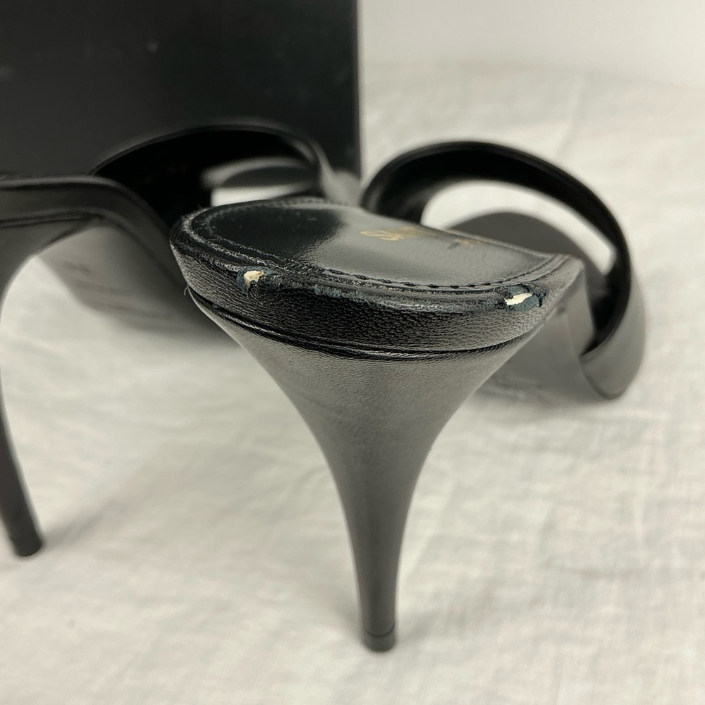 SAINT LAURENT LA 16 LEATHER 105 MULES - Picture 8 of 14